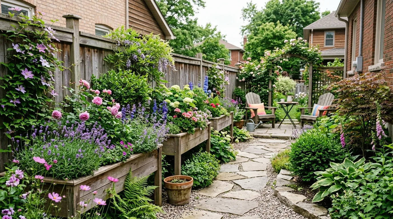 13 Raised Flower Beds Along Fence Ideas